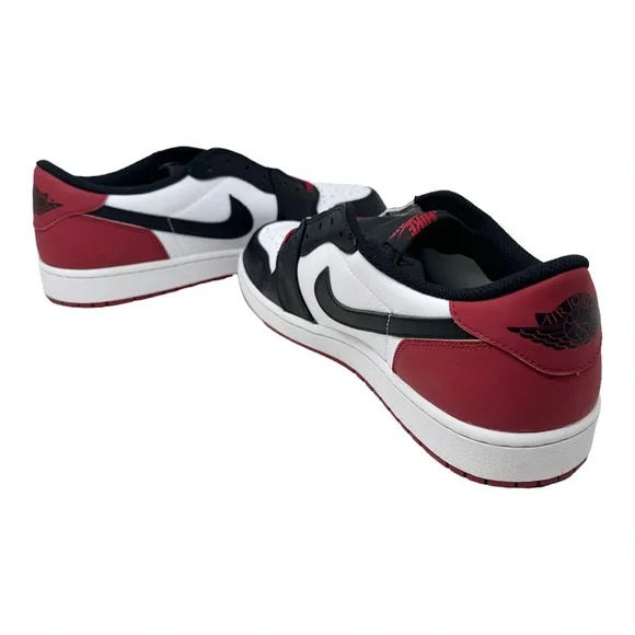 Jordan 1 Retro Low OG Black Toe CZ0790106 White/Black/Varsity Red Size 14
